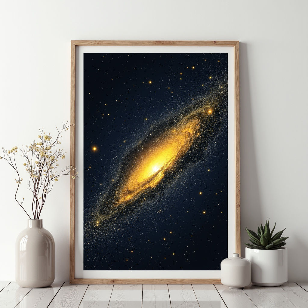 Neon Galaxie Druck