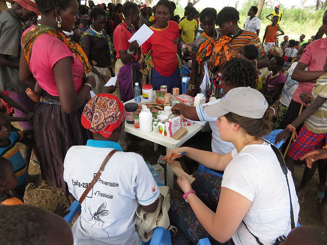 Site - Nakoko (Adrienne helping to dispense meds)_Dec 2017.JPG