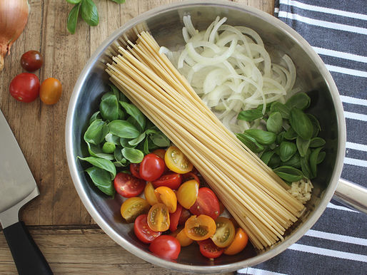 ONE POT PASTA - ერთ ქვაბში მომზადებული პასტა და ბოსტნეული
