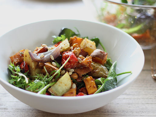 ROASTED VEGETABLE SALAD - შემწვარი ბოსტნეულის სალათი