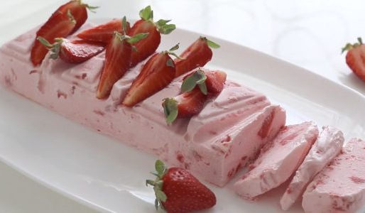 NO BAKE STRAWBERRY DESSERT - მარწყვის დესერტი ცხობის გარეშე