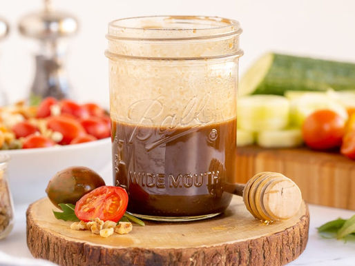 HONEY BALSAMIC VINAIGRETTE - თაფლისა და ბალზამიკოს სოუსი სალათებისათვის
