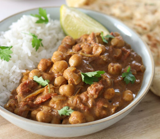 COCONUT CHICKPEA CURRY - მუხუდოს კარი ქოქოსით