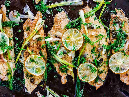 MEDITERANEAN BAKED FISH - გამომცხვარი თევზი (ხმელთაშუა ზღვის ქვეყნებიდან)