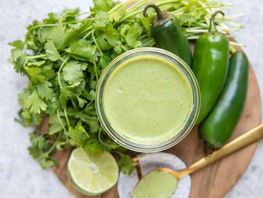 CREAMY CILANTRO DRESSING -