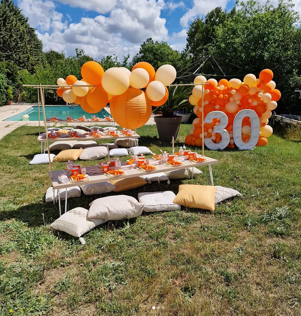 anniversaire garden party