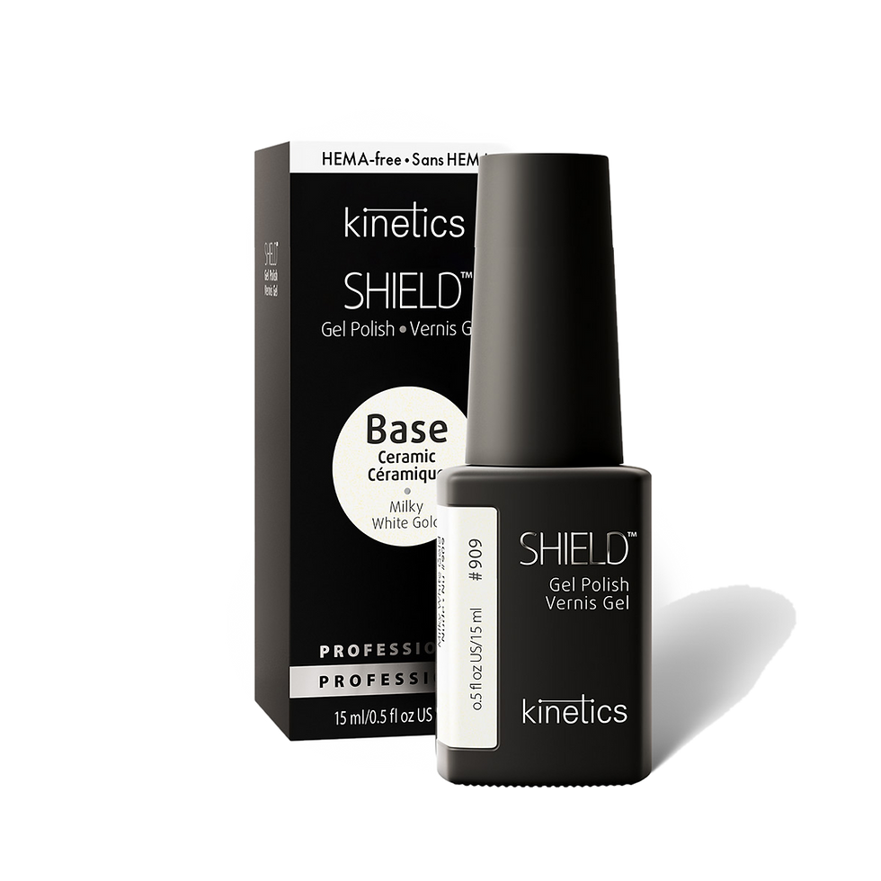 الصورة المصغرة: Kinetics Shield Ceramic Base Milky White Gold #909 15ml