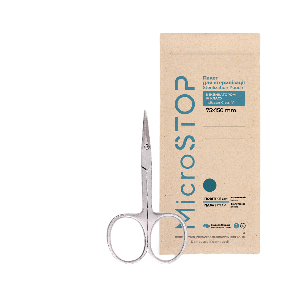 MicroSTOP - Sterilization Pouch Indicator Class 4 75x150mm ECO
