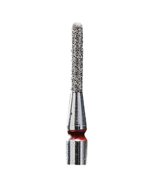 Staleks - Diamond Nail Drill Bit, Rounded "Cylinder", Red, D-1.4mm WP-8mm