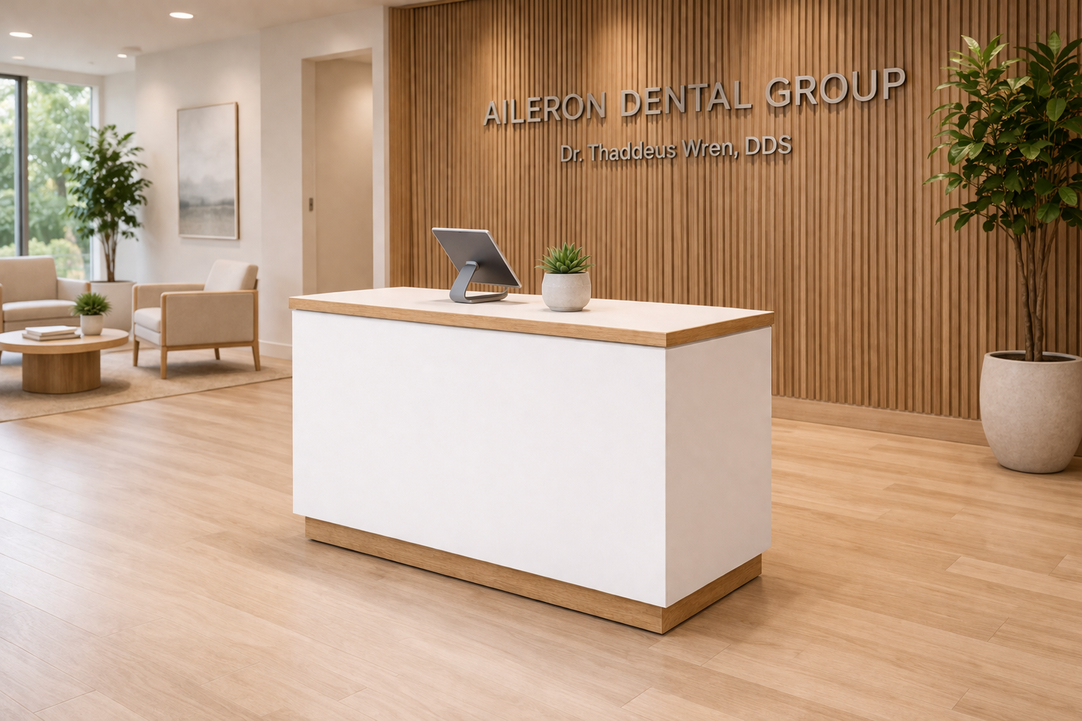 48-inch Dental Reception Module