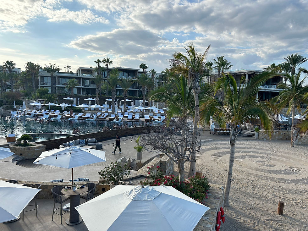 Chileno Bay has one of the largest pools we've seen in Cabo!
