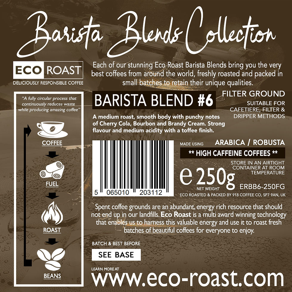 Thumbnail: 250g Eco Roast Blend #6 - Filter Ground