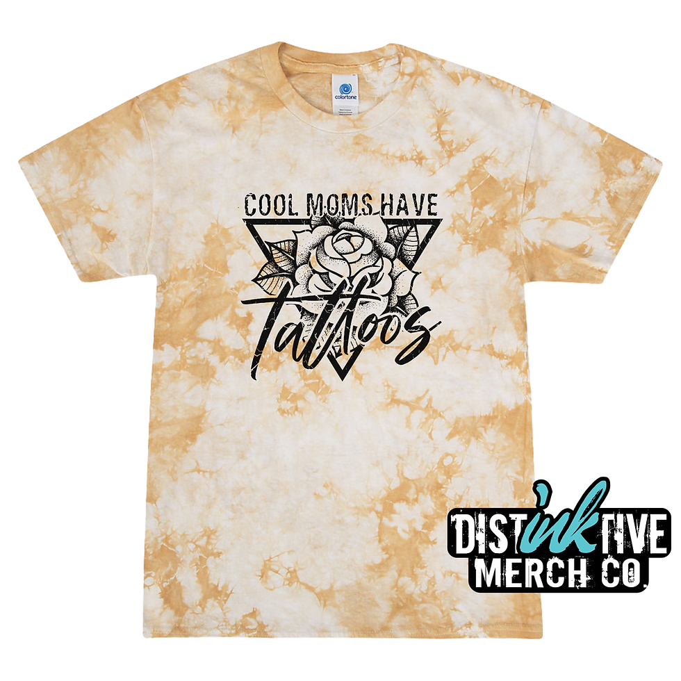 Thumbnail: Cool Moms Have Tattoos Crystal Tie Dye Tee