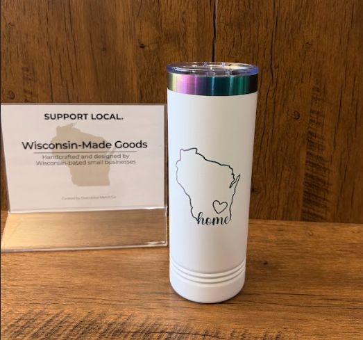 22 oz Wisconsin Prism Skinny Tumbler