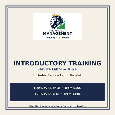 Introductory Training