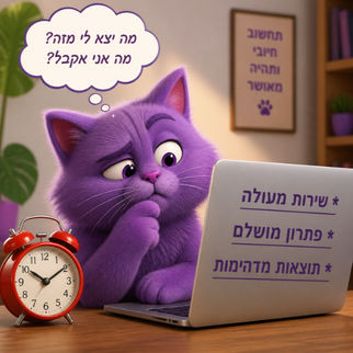 הבטחות באתר | החתול הסגול