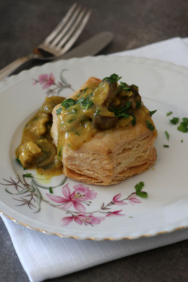 בורקס קונכיות במילוי עוף ופטריות