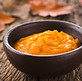 Fresh homemade pumpkin puree in bowl, co