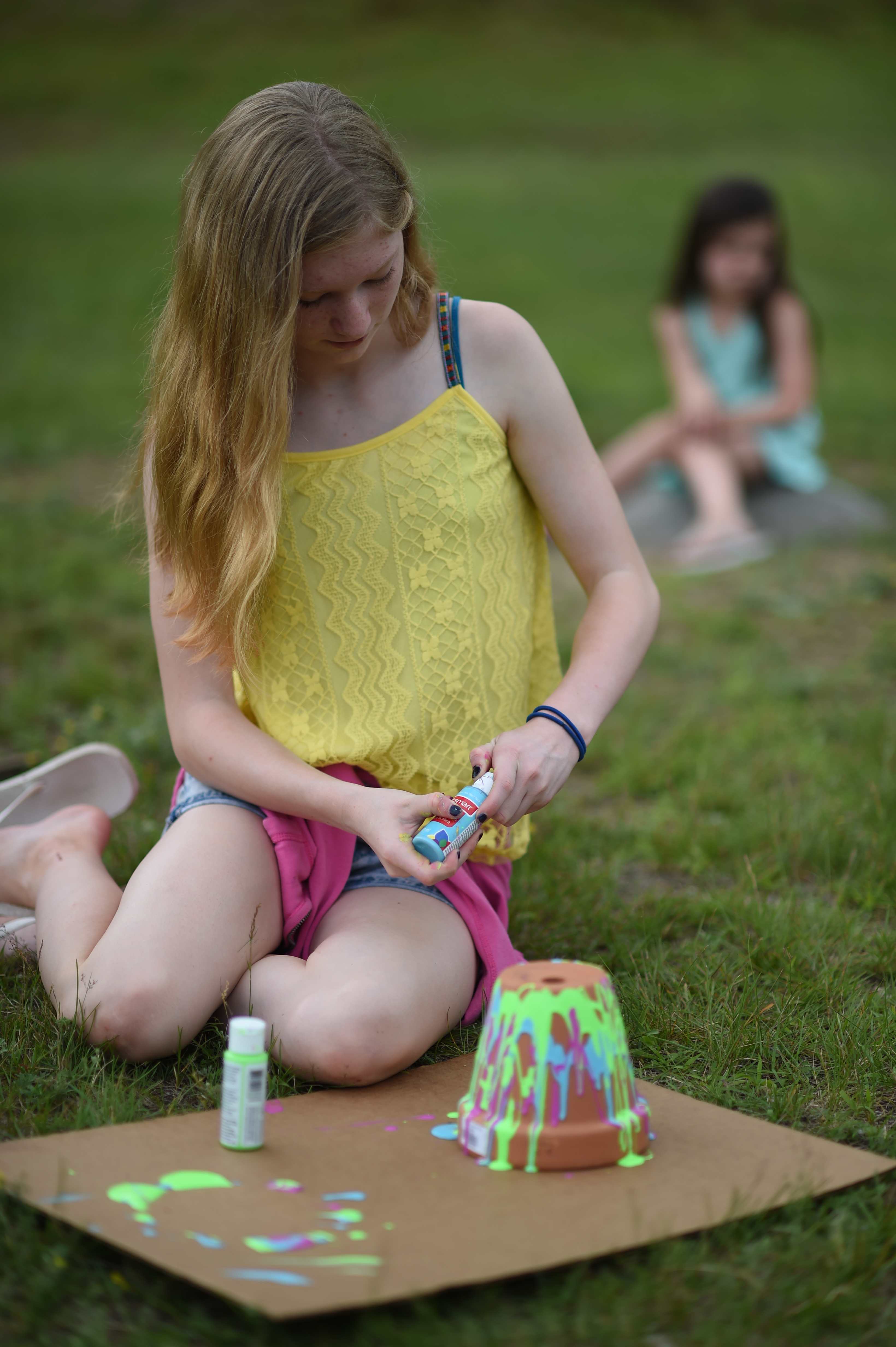 ARTS CAMP MOVING OUTSIDE TO PAINT TH