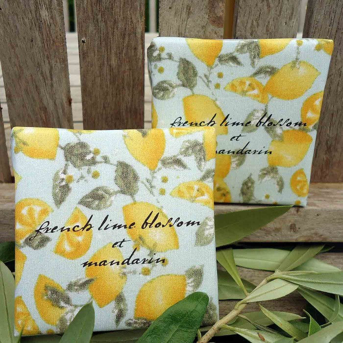 Bath Soap, French Lime Blossom et Mandarin, Citrus Tango Packaging