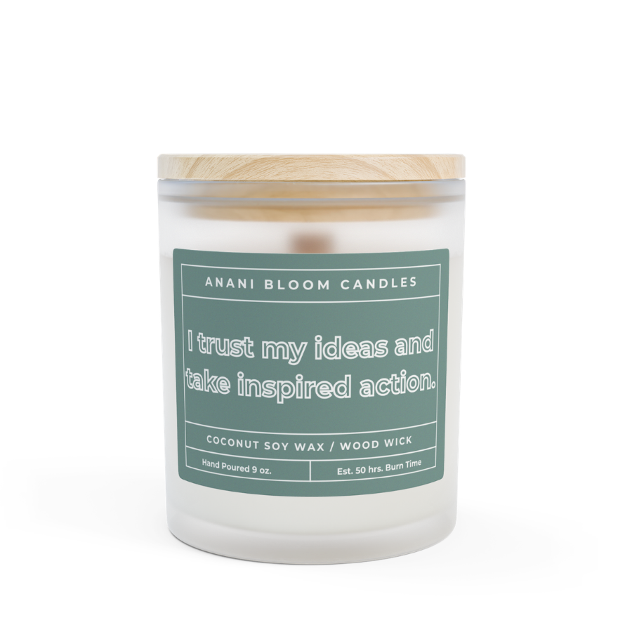 Thumbnail: I trust my ideas and take inspired action Candle 11oz