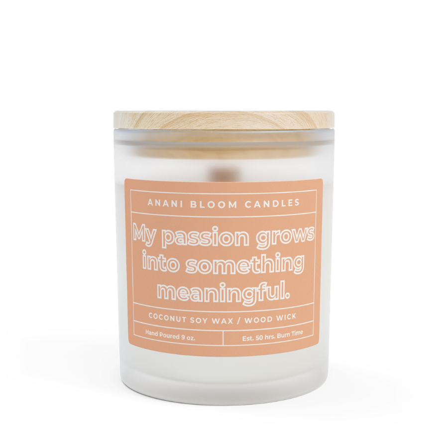 Thumbnail: My passion grows into something meaningful Candle 11oz