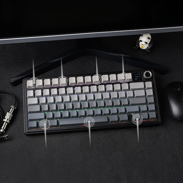 Thumbnail: AULA F75 Max Side-Engraved Keycaps Wireless 3 in 1 Mechanical Gaming Keyboard wi
