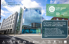 Save the date! November 12th - the CoBS Global Alumni Meet Up, hosted by Trinity Business School, Dublin, on the theme "Skills that Matter in the Age of AI".