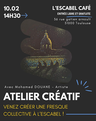 œuvre collective réalisée lors de l'atelier