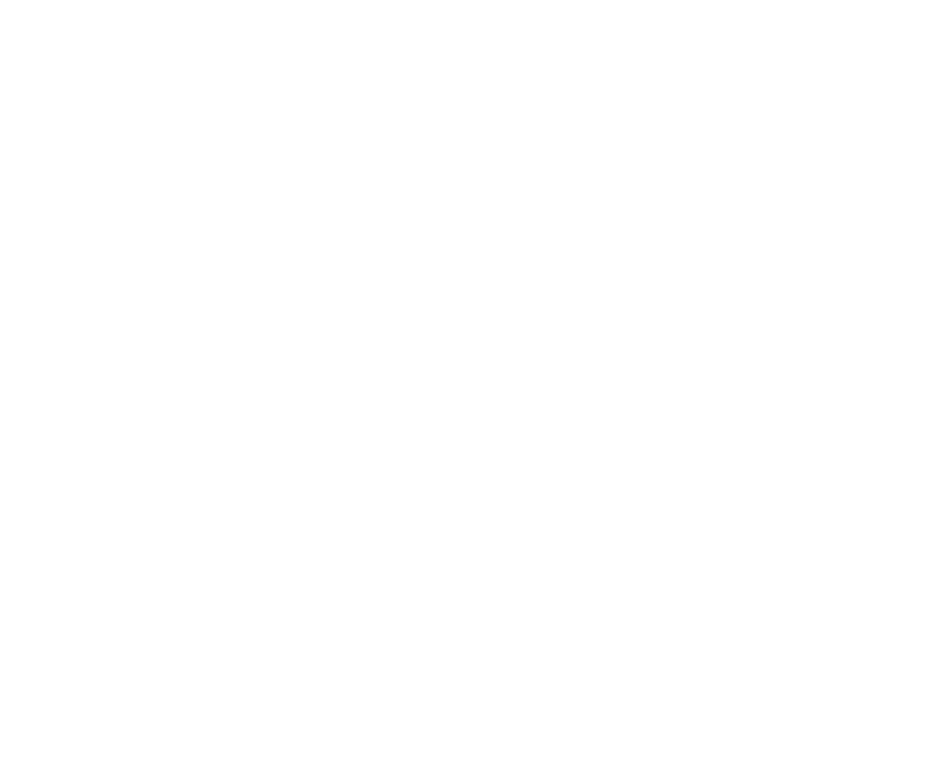 Stylized white graphic on a black background