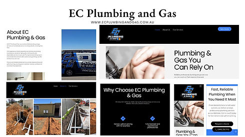 EC Plumbing and Gas website overview