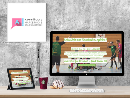 Landing Page für Trevin AG