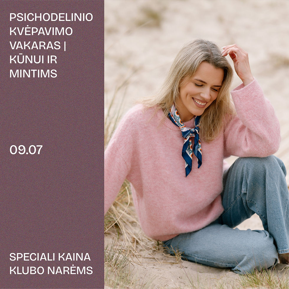 Psichodelinio kvėpavimo vakaras Vilniuje
