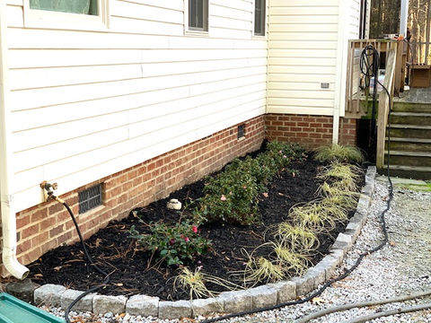 Stone Edging w/Plantings