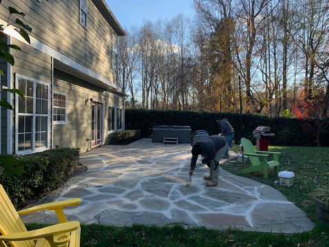 Flagstone Polymeric sand After