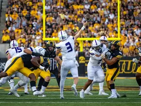 Football Battles in Loss to Iowa