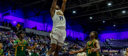 HOMETOWN CONNECTION: Zach Matulu and U’Mier Graham bring Capital Region pride to UAlbany