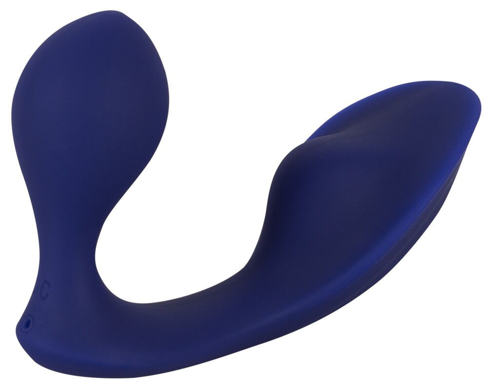 Slip-Vibrator kombiniert aus Vibro-Analplug und Auflegevibrator. Seitenansicht