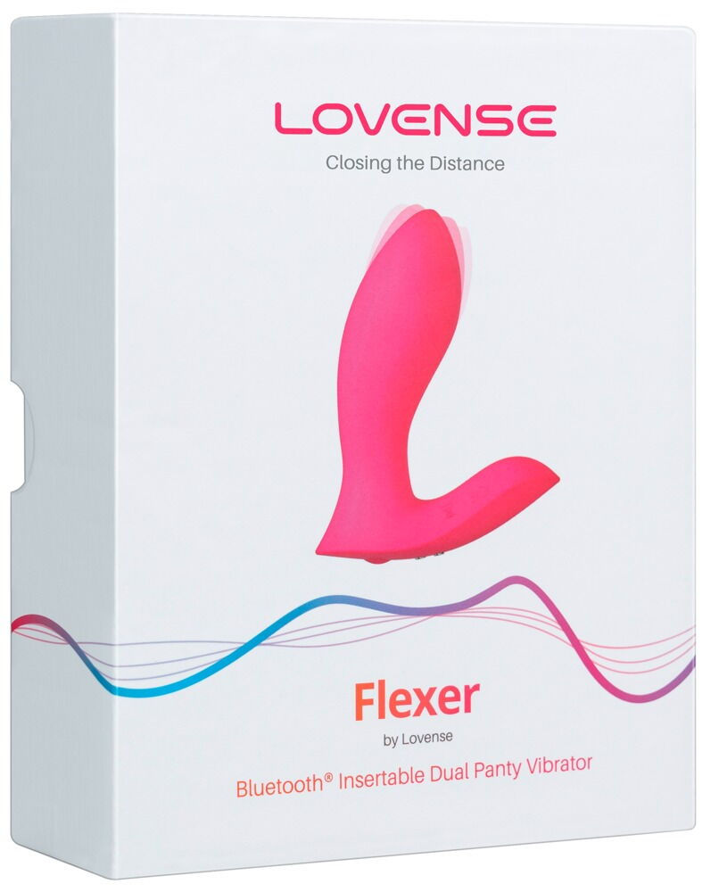 Miniaturbild: Pinker Panty-Vibrator Lovense Flexer. Per App steuerbar. Außenverpackung Frontansicht