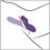 Miniaturbild: lila Rabbitvibrator mit Rotations- und Stoßfunktion. Klitorisstimulator mit Noppen und 3 Zungen. Anwendungsskizze