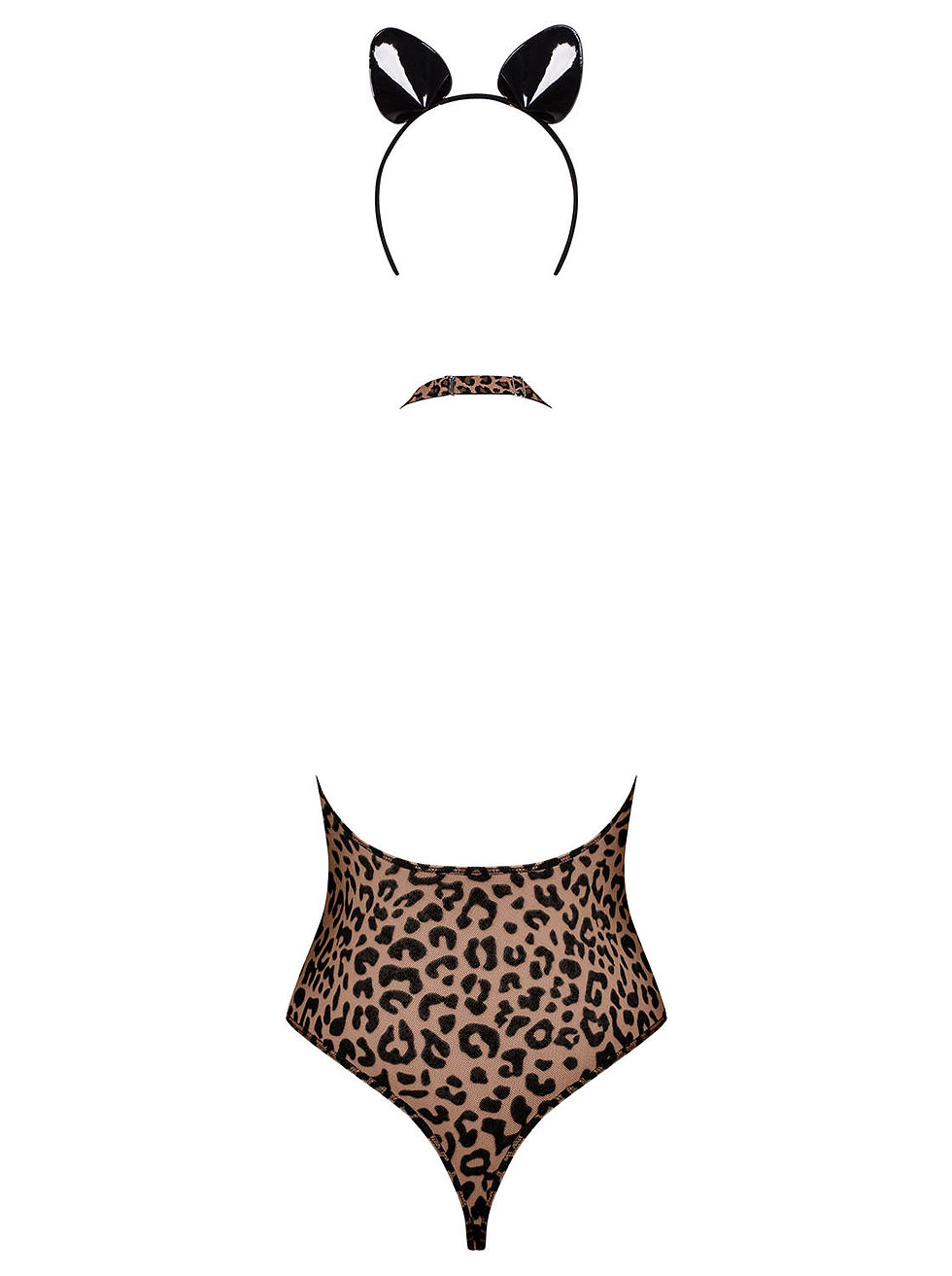 Miniaturbild: Neckholder Body in Leopardenoptik mit passendem Haarreif