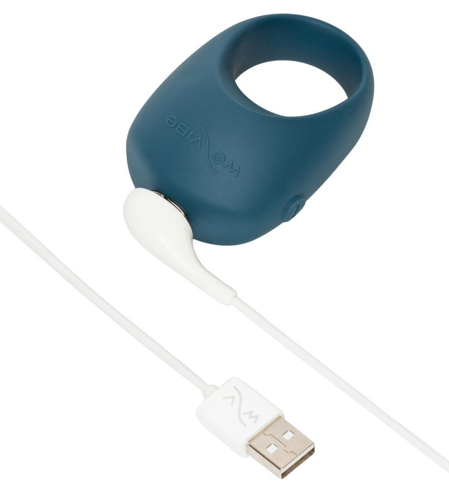 Thumbnail: Vibro-Penisring We-Vibe Pivot 2 mit Appsteuerung. liegend und Ladekabel daneben
