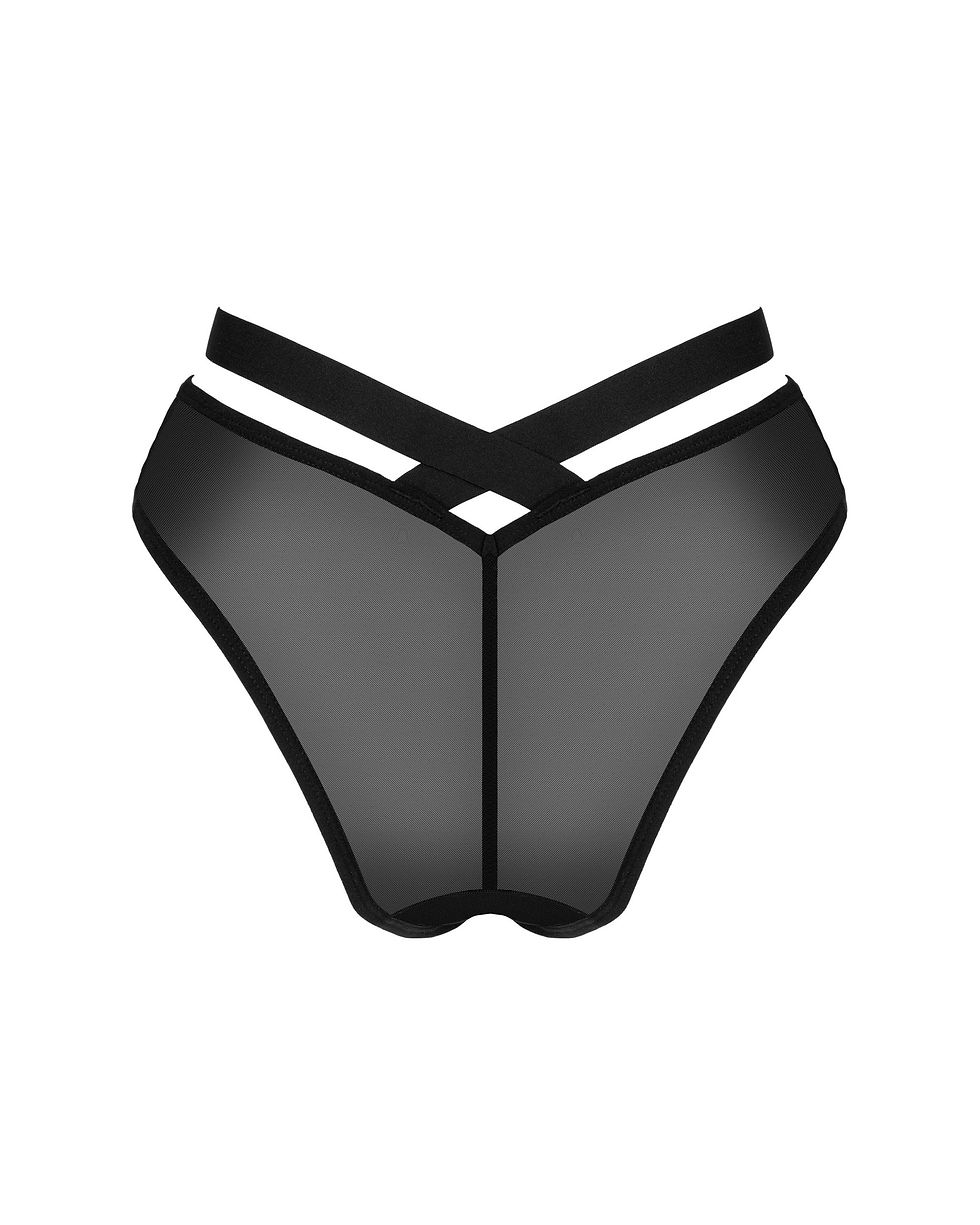 Miniaturbild: Elegante Panties aus schwarzem Mesh
