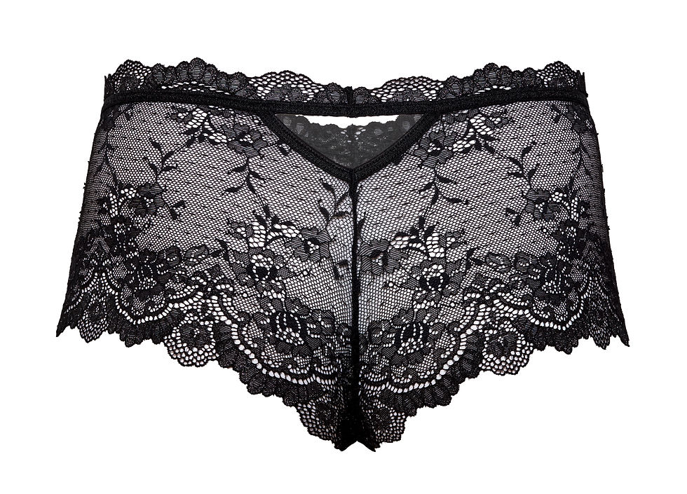 Miniaturbild: schwarze Shorts aus zarter Spitze