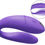 Miniaturbild: lila Paarvibrator We-Vibe Sync Go. C-förmig. Per App steuerbar. Ideal für unterwegs. liegend auf weißem Hintergrund