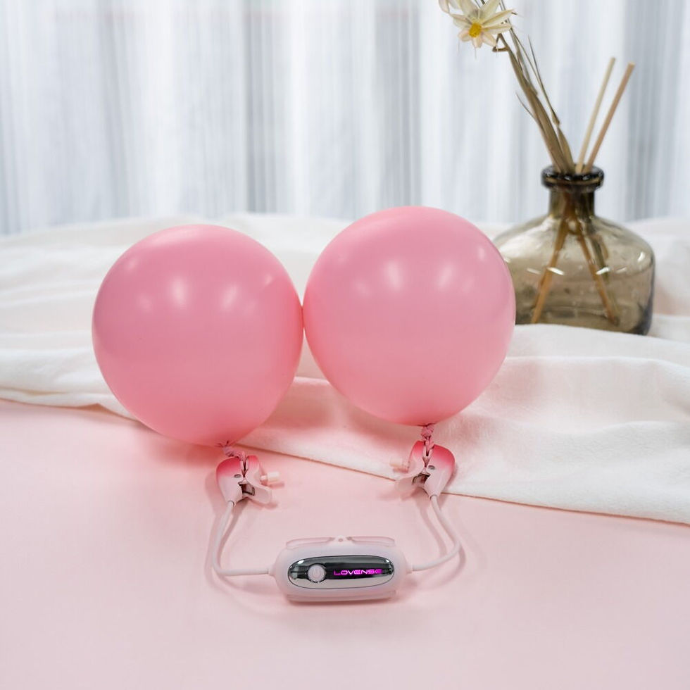 Miniaturbild: Vibrierende Nippelklemmen "Gemini" | Lovense