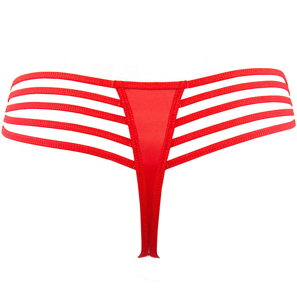 Thumbnail: roter String aus zarten Materialien