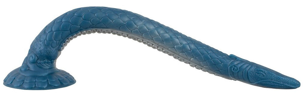 Miniaturbild: Riesen Dildo Eel of Ecstasy in Aal Form. Beasty Cocks. Blau. Mit Saugnapf und Schuppenstruktur. Biegsam. stehend erschlafft