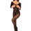 Miniaturbild: schwarzer Bodystocking mit vielseitigem Design, ouvert im Schritt