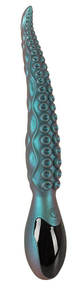 Frontansicht Fantasy Tentakel-Vibrator Octo Vibes extra lang Seitenansicht schräg links